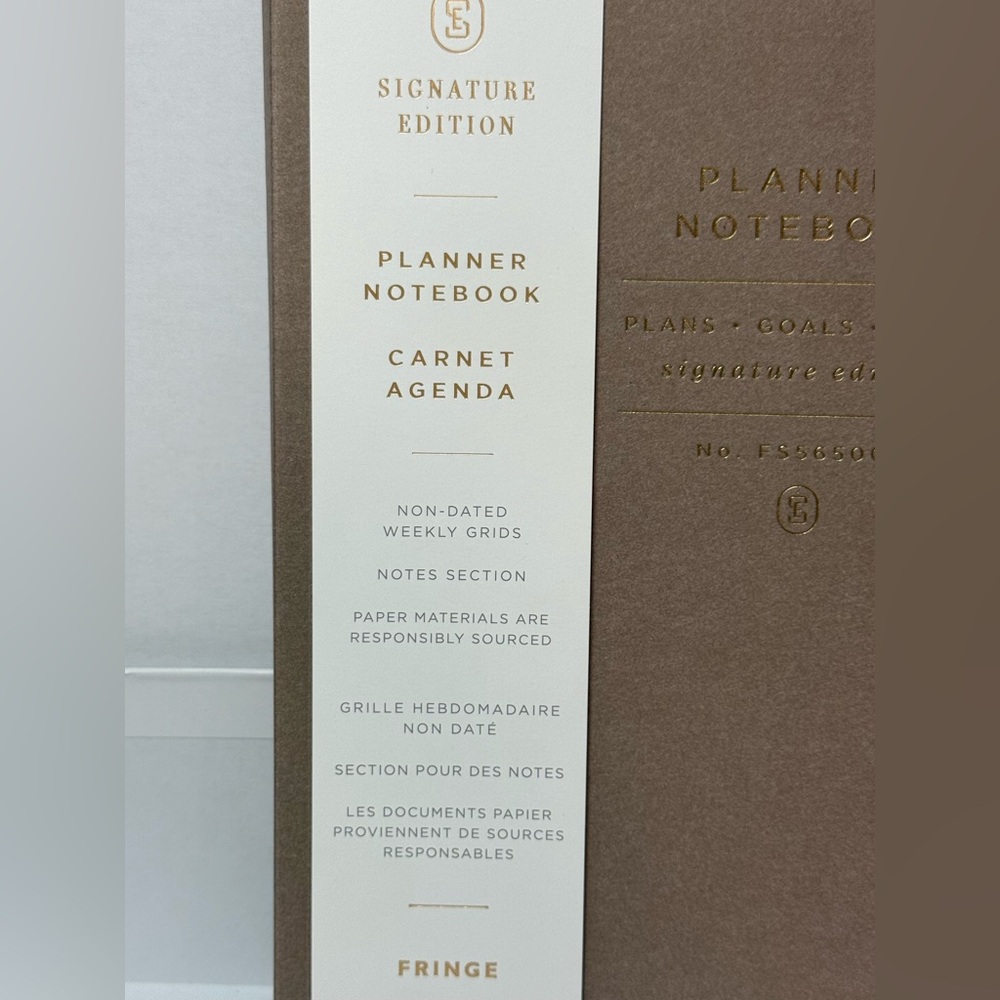Fringe Studio Non-Dated Weekly Planner 7.5” x 9.5” Gray | 208 Pages | New - Picture 3 of 8